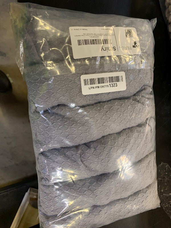 Photo 1 of Smiry Stretch Jacquard Seat Covers for Dining Room Chairs Set of 6, Removable Washable Chair Seat Protector Slipcovers, No Rear Covers, Grey