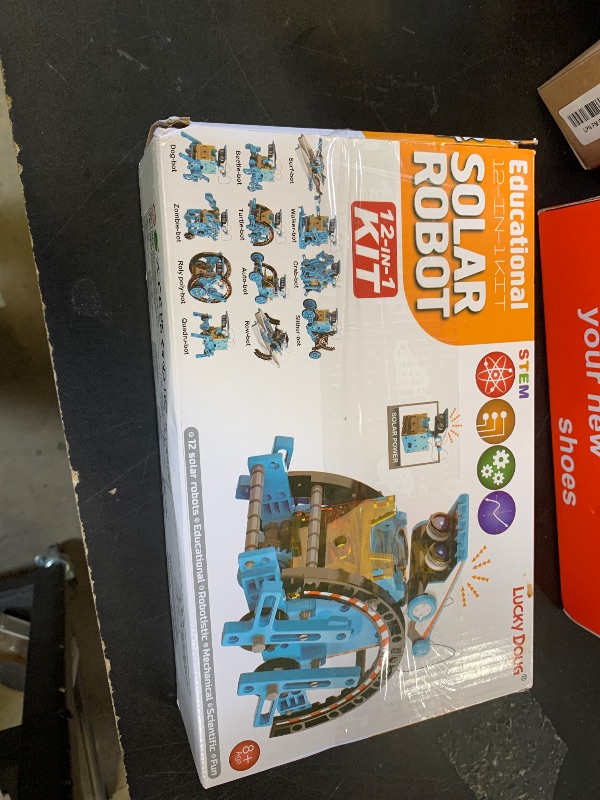Photo 1 of Lucky Doug 12-in-1 STEM Solar Robot Kit Toys Gifts for Kids 8 9 10 11 12 13 Years Old, Educational Building Science Experiment Set Birthday for Kids Boys Girls