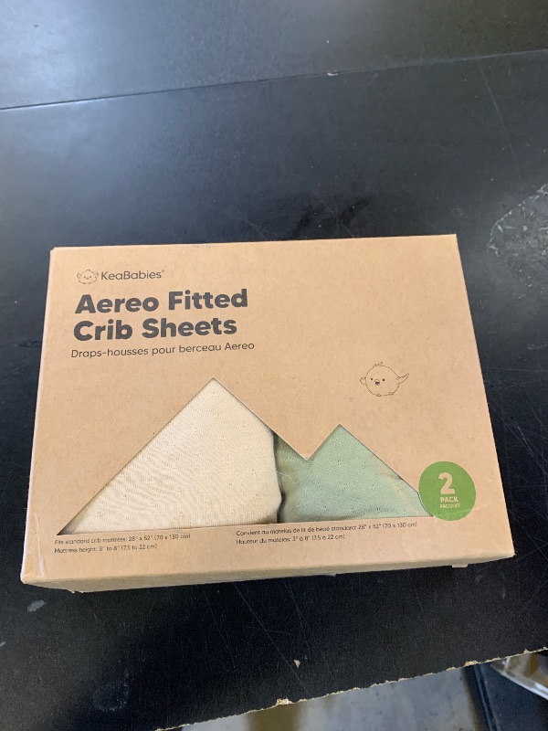Photo 1 of KeaBabies 2-Pack Fitted Crib Sheets for Boys, Girls, Baby - Soft Bamboo Viscose Cotton, 52x28 Standard Crib Mattress Sheets, Toddler Bed Mattress Cover, Gender Neutral, Breathable, Durable (Avocado)