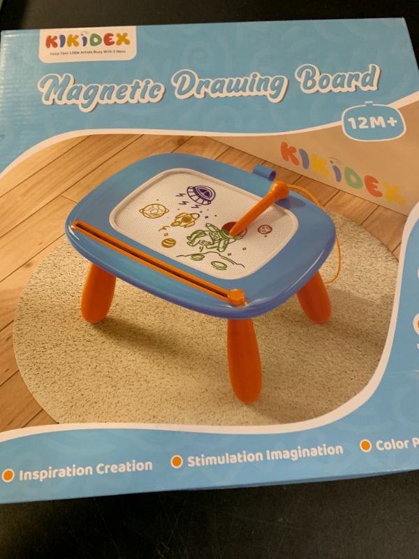 Photo 1 of Smasiagon Magnetic Drawing Board for Kids - Toddler Toys for Age 1-2 Boys Girls - Educational Learning Toys for 1 2 3 Year Old Baby Birthday Gifts (Blue)