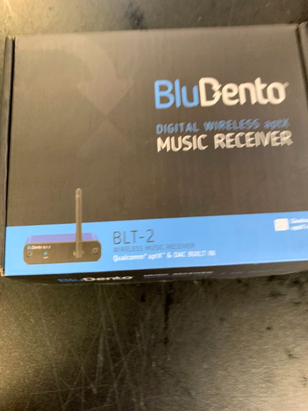 Photo 1 of BluDento Hi-Fi Bluetooth Audio Receiver aptX Classic aptX Low Latency Built-in Burr Brown DAC for Streaming with Analog and Digital Outputs