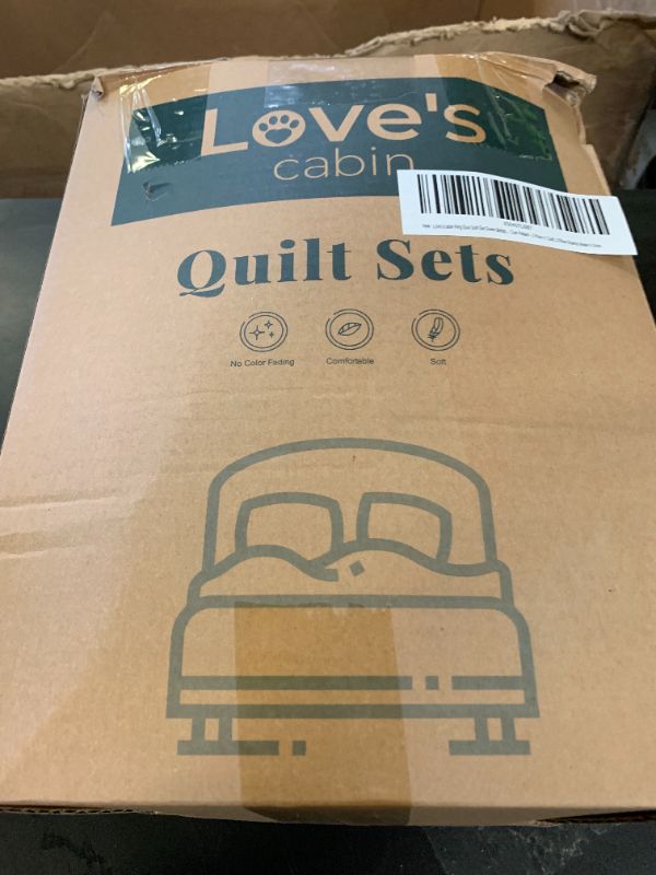 Photo 1 of Love's Cabin King Size Quilt Bedding Set - Green Bedspreads, Lightweight Microfiber Bedspread - Coin Pattern Bedding Coverlet for All Season - 3 Piece (1 Quilt, 2 Pillow Shams)