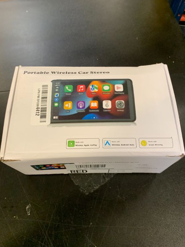 Photo 1 of for Apple Carplay Wireless Portable 7" Touchscreen Car Stereo Voice Control with Apple Car Play & Android Auto Car Audio Backup Camera Bluetooth GPS Navigation/Mirror Link Fits All Cars