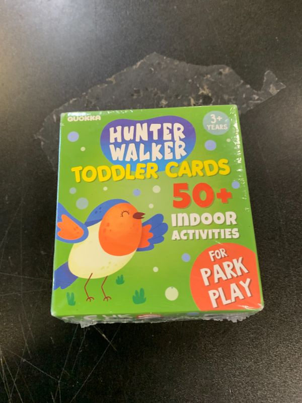 Photo 1 of QUOKKA Scavenger Hunt Game for Toddlers 3-5 – 50 Toddler Activities Outdoor Cards Game Set - Fun Educational Play for Preschool Boys and Girls and Early Development