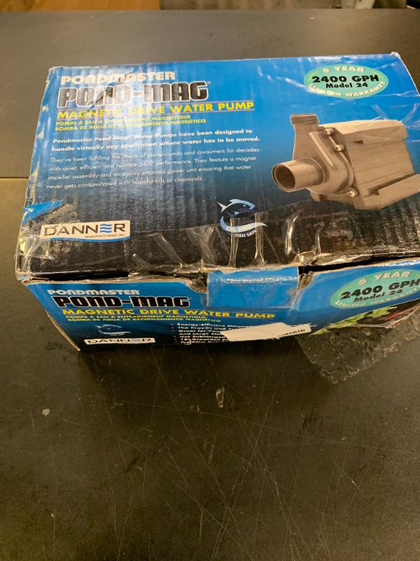 Photo 1 of Danner Manufacturing, Inc., Pondmaster Pond-Mag, 2400 GPH Magnetic Drive Water Pump, 02750