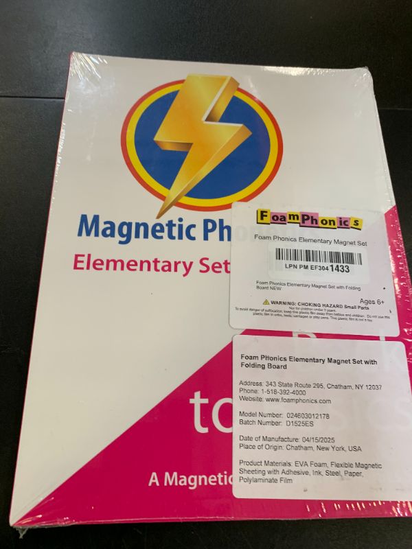 Photo 1 of Foam Phonics Elementary Magnet Set with Folding Board