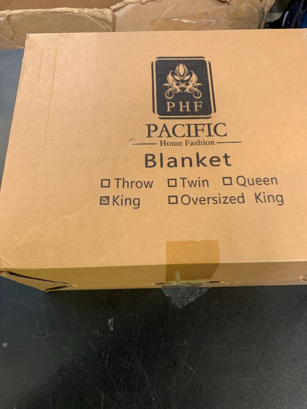 Photo 1 of PHF Stone-Washed Cooling Waffle Blanket - King Size, Lightweight Breathable Summer Blanket, 60% Rayon from Bamboo & 40% Cotton, Luxuriously Soft for Bed & Couch, 104"x90", Sage Green