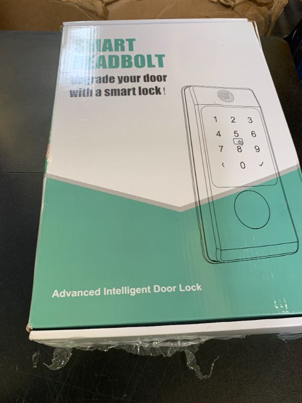 Photo 1 of WiFi Front Dook Locks Sets, Miuedo Keyless Entry with HandleSets with Electronic Keypads, Biological Fingerprint Smart Deadbolt, Auto-Lock, Wi-Fi Acess, Gateway Included (Black)