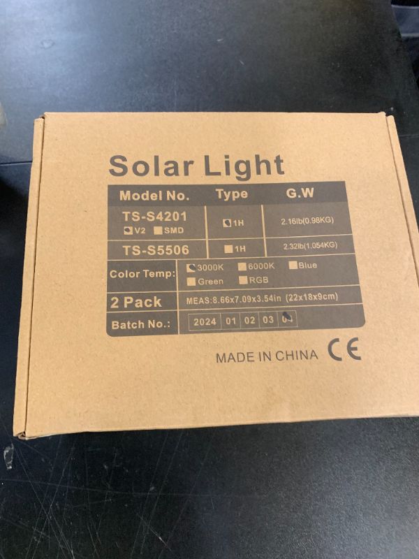 Photo 1 of T-SUNUS Solar Landscape Spotlights 2 Pack Warm White, IP65 Waterproof Sopt Lights 9.8ft Cable, Outdoor LED Wall Light 3000K Separated Panel for Tree Flag Yard Garden Driveway Porch Walkway Pool Patio