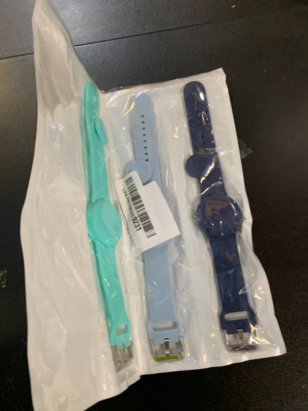 Photo 1 of 4pcs Kids Wristband for Airtag, Waterproof Soft Silicone Bracelet Compatible with Apple Air Tag Adjustable Watch Band Kids for GPS Tracking Tagging (4 Colors)