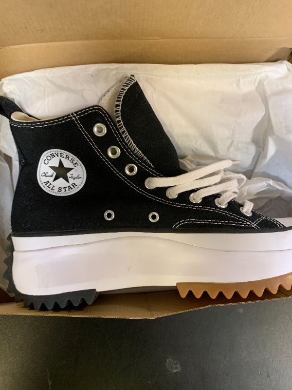 Photo 1 of Converse Run Star Hike Hi Sneakers, Black/White/Gum, 10 US Women/8.5 US Men