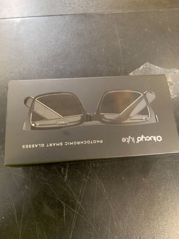 Photo 1 of Lucyd Lyte (2025 Version) Smart Glasses for Men - Bluetooth Smart Eyewear with Light Adaptive Photochromic Lenses, Open Ear Speakers & Microphone - Darkside (Standard)