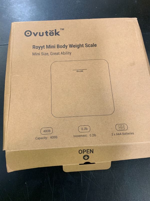 Photo 1 of Ovutek Bathroom Scale for Body Weight, Highly Accurate Digital Weighing Machine for People, Upgraded Batteries Included, Compact Size, LED Display, Physician Scale with Sturdy Tempered Glass, 400lb
