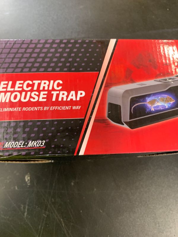Photo 1 of 2 Pack Electric Mouse Traps Indoor for Home, Reusable No-Touch Electric Mouse Trap Zapper with Powerful Voltage Effectively Kills Mice in Living Rooms, Kitchens, Garages, and More