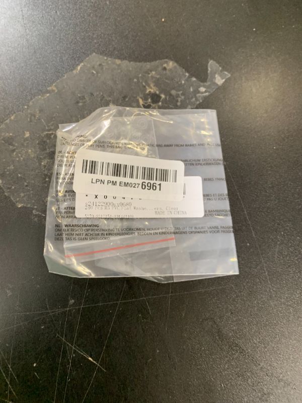 Photo 1 of uxcell 240 Pcs M3 PVC Flat Washers 3mm ID 6mm OD 0.3mm Thick Plain Washer Grommets Plastic Sheet Gasket Fastener Sealing Spacer Gasket Ring Water Hose Washers, Clear