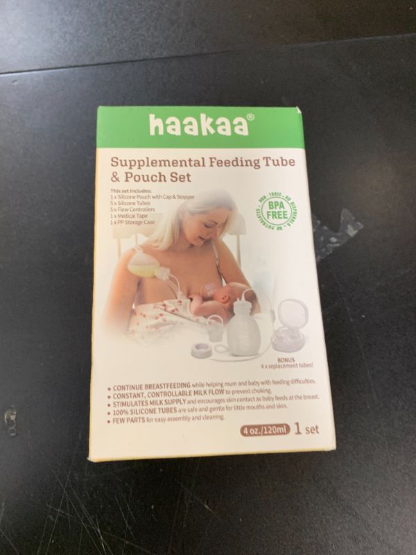 Photo 1 of haakaa Supplemental Feeding Tube & Pouch Set,Baby Supplemental Nursing System,SNS Breastfeeding System,Food Grade Silicone