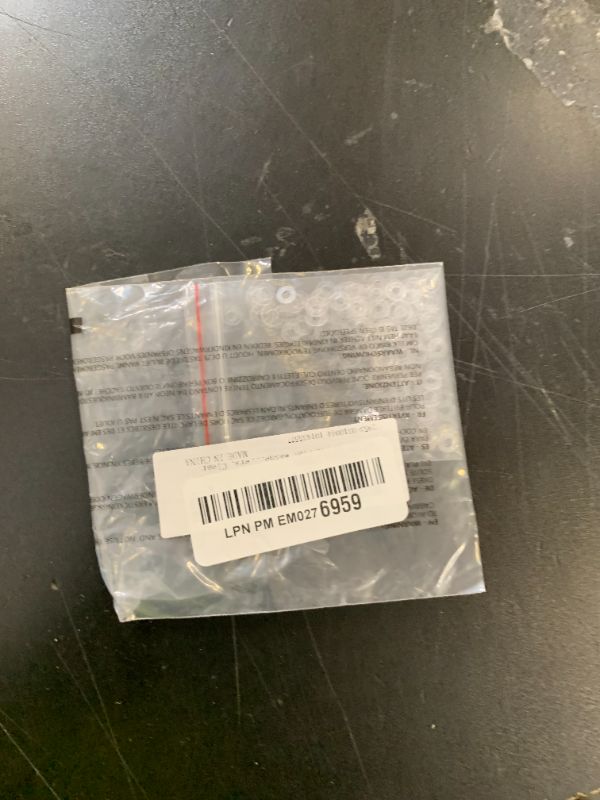 Photo 1 of uxcell 240 Pcs M3 PVC Flat Washers 3mm ID 6mm OD 0.3mm Thick Plain Washer Grommets Plastic Sheet Gasket Fastener Sealing Spacer Gasket Ring Water Hose Washers, Clear