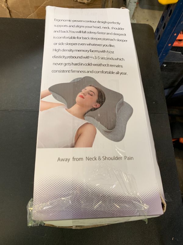 Photo 1 of CHxxy Cervical Neck Pillow for Pain Relief Sleeping, Contour Memory Foam Pillows, Ergonomic Side Sleeper Pillows for Adults, Cooling Orthopedic Neck Support Pillow for Back Stomach Sleepers