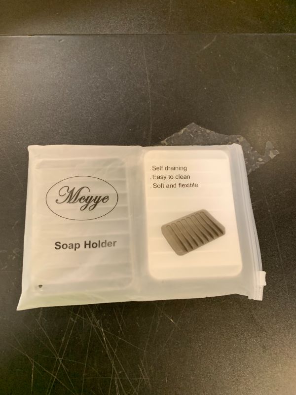 Photo 1 of 2PCS Mcyye Self Draining Soap Dishes, Premium Silicone Soap Holder & Saver for Shower, Bathroom, Kitchen, Bath Tub, Razor, Sponges, Drains Water Very Well, Can Extend Soap Life, Easy Clean
