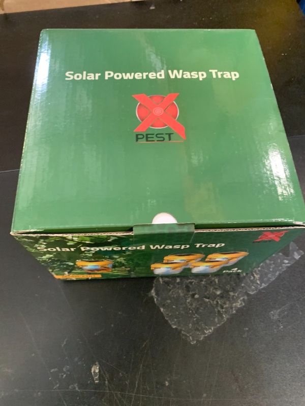 Photo 1 of Wasp Traps Outdoor Hanging, Solar Bee Trap 4 Packs, 2025 Upgrade Wasp Deterrent Killer, Carpenter bee Catcher for Outside, Flying Insect Traps Reusable Yellow Jacket Hornet Catchers with LED Light