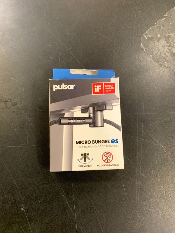 Photo 1 of Pulsar Gaming Gears - Micro Bungee ES : Drag-Free Wired Mouse Support - Free Motion on Your Desk - Super Compact Size - Attach it to Your Monitor - Get More Space (Single Pack)