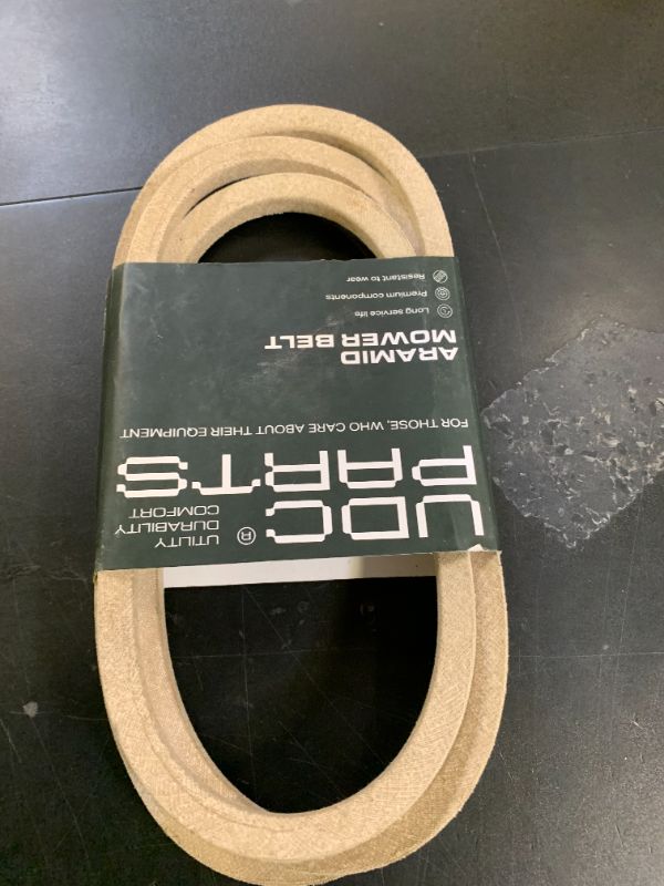 Photo 1 of UDC Parts 180808 Secondary Deck Belt for Craftsman 48 Inch Husqvarna 532180808 AYP 174369 532174369 GT5000 YTH2148 YTH2048 YTH1848XP YTH2248 YTH2448 YTH2748 / Aramid Cord / 89.00 inches
