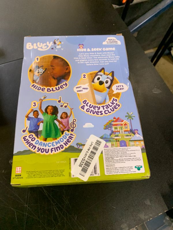 Photo 1 of Bluey Hide & Seek Game, Hide The Figure and Press her Nose to Start The Built-in Timer, Talks and Giggles to Help Kids find her, When Found, Kids can Dance to Theme Song