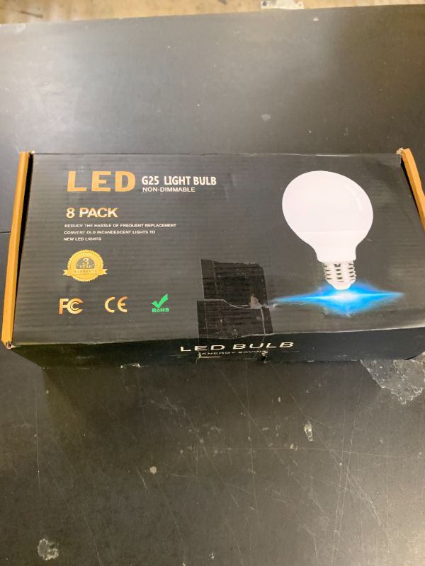 Photo 1 of hansang Vanity Light Bulb 5000K Daylight 8 Pack G25 LED Globe Light Bulb for Bathroom Vanity Mirror Decorative,E26 Medium Base, 5W 60W Incandescent Equivalent,500LM,Non-dimmable