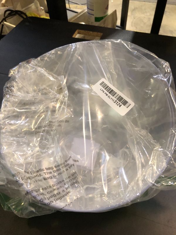 Photo 1 of PLASTICPRO Disposable Angled Plastic Bowls Round Large Serving Bowl, Elegant for Party's, Snack, or Salad Bowl, Clear Pack of 4