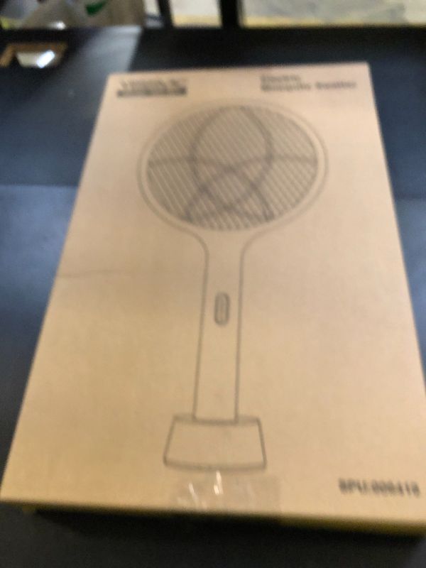 Photo 1 of YISSVIC Electric Fly Swatter 4000V Bug Zapper Racket Dual Modes Mosquito Killer with Purple Mosquito Light Rechargeable for Indoor Home Office Backyard Patio Camping