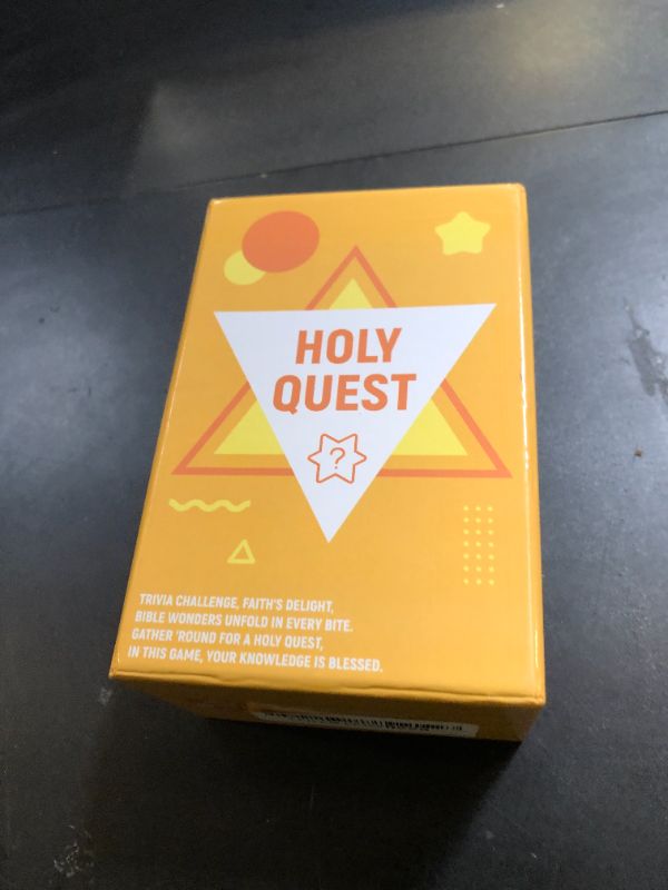 Photo 1 of HOLY QUEST, A Fun and Meaningful Bible Trivia Game, 400 Cards, Perfect for Bible Study, Youth Groups and Church Gatherings, Fun Christian Trivia Game for Adults and Family, A Great Christian Gift