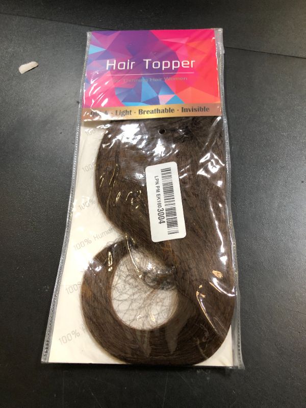 Photo 1 of RICH BRIA Real Human Hair Clip-in Toppers for Women with Thinning Hair (Dark Brown)