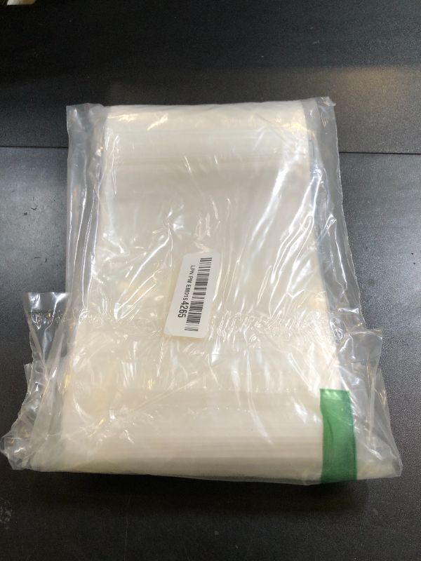 Photo 1 of 100 Pcs Resealable Bags,5.9" x 8.7"Clear Stand Up Food Bags,Zip Lock Food Storage Bags for Packaging Products,Herbs,Snack,Tea,Spices,Pet Food and Soaps