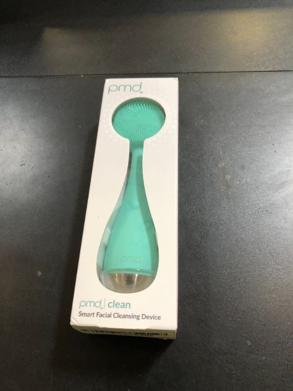 Photo 1 of PMD Beauty: Electric Facial Cleansing Brush - Smart Facial Device with Silicone Brush & Anti-Aging Massager, Teal