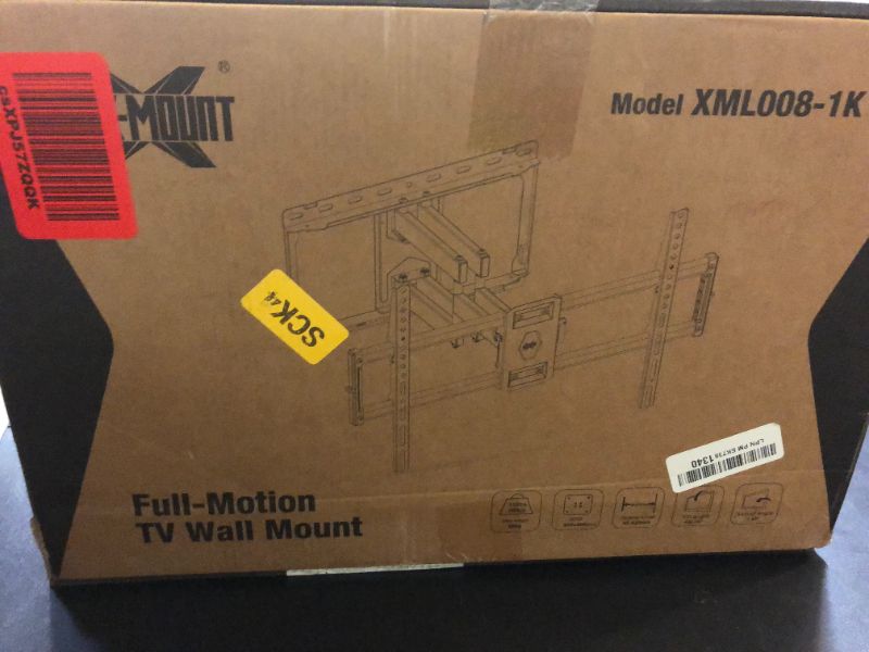 Photo 1 of USX Mount Full Motion TV Wall Mount for Most 42-86 inch Flat Screen/LED/4K, TV Mount Bracket Dual Swivel Articulating Tilt 6 Arms, Fits 8” 12” 16" Wood Studs,Max VESA 600x400mm, Holds up to 132lbs