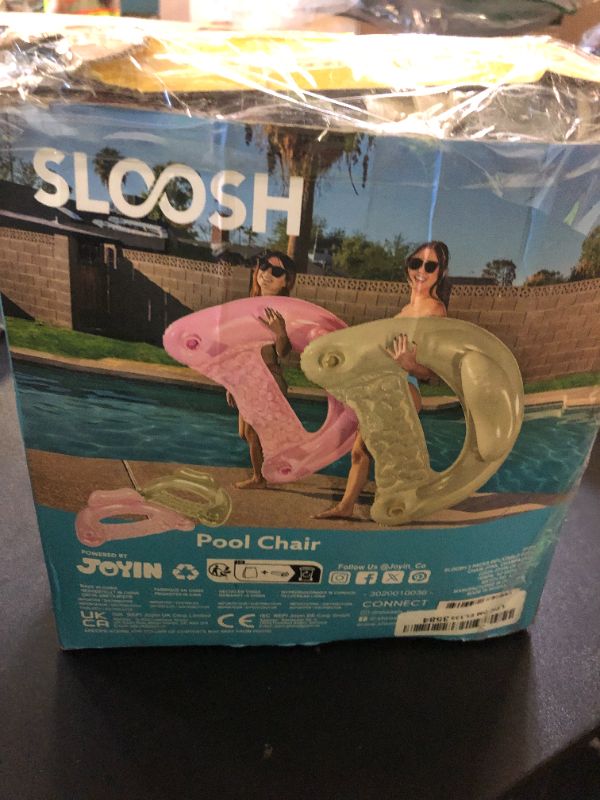 Photo 1 of SLOOSH Inflatable Pool Floats Adult,2 Pack Pool Chairs with Cup Holders,Pure Blow up Floats Chair,Hammock Noodle Mat for Relaxing Summer Water Fun Swimming Party Beach,Pink,Champagne