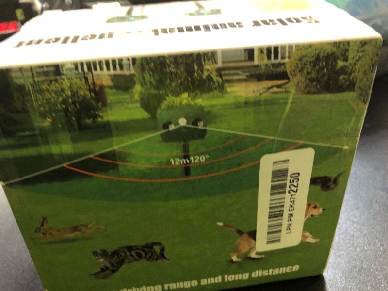 Photo 1 of 2025 Upgraded Solar Animal Repellent, 4 Pack Ultrasonic Animal Repeller Outdoor with Motion Sensor Strobe Light, Cat,Squirrel,Deer,Dog,Raccoon,Skunk,Coyote,Rabbit Repellent for Yard Garden Lawn
