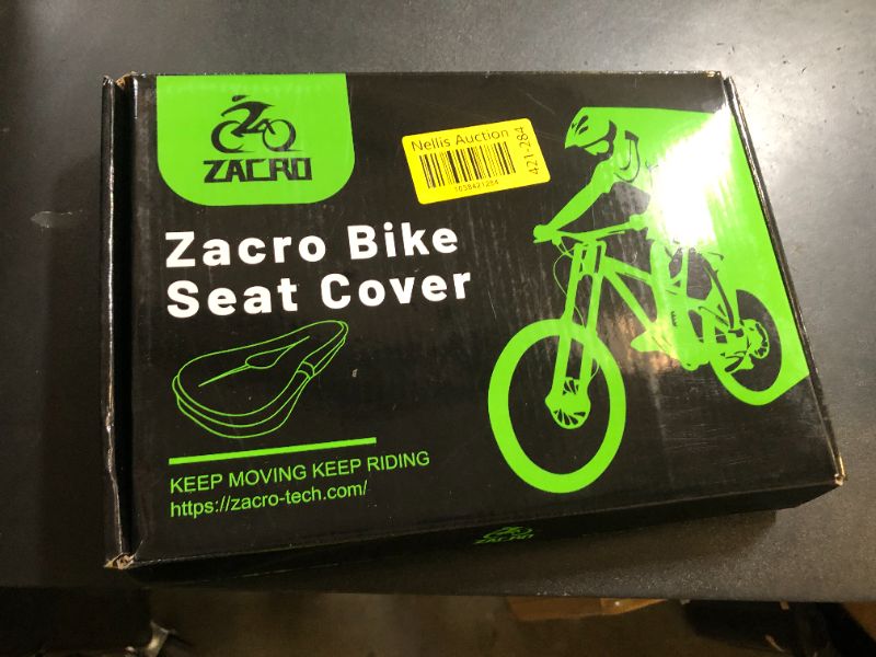 Photo 1 of Zacro Bike Seat Cushion - Gel Padded Cover for Men Women Comfort, Extra Soft Exercise Bicycle Compatible with Peloton, Stationary or Cruiser Seats
