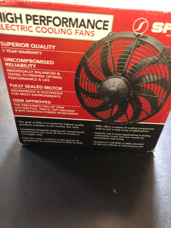 Photo 1 of Spal 30100403 6.5" Straight Blade Low Profile Fan