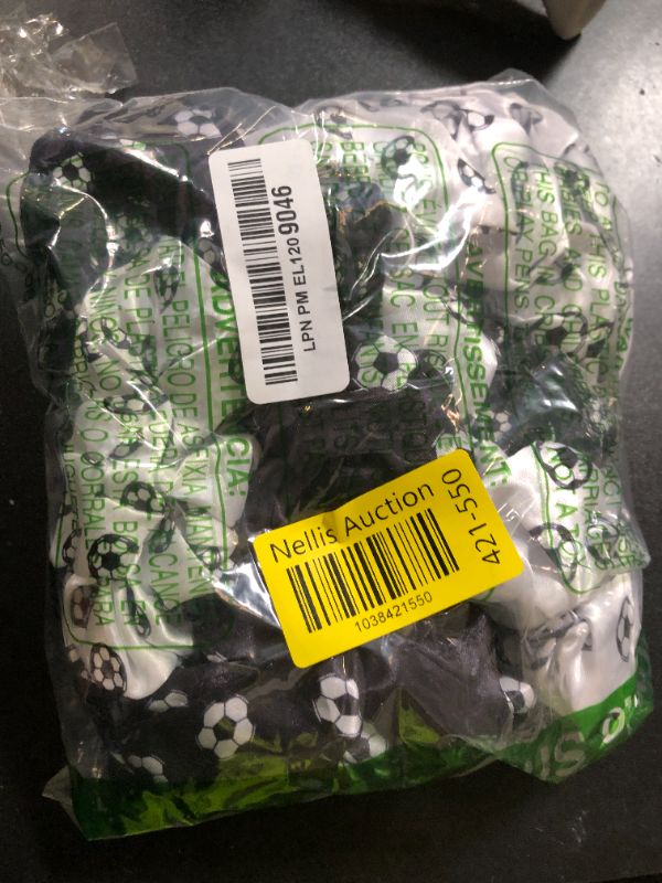 Photo 1 of WILLBOND Soccer Hair Ties, 20 Pieces Satin Sport Scrunchies for Girls, Women, Player Team, Christmas (White, Black)
