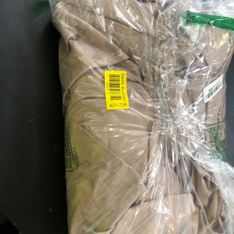 Photo 1 of Nasitos 2 Pack Taupe Tablecloth for 8FT Trade Show Table Covers-Open Back Folding Tablecloths Washable Fabric and Wrinkle Resistant Table Covers for Craft Show, Display Table, Parties, Birthday