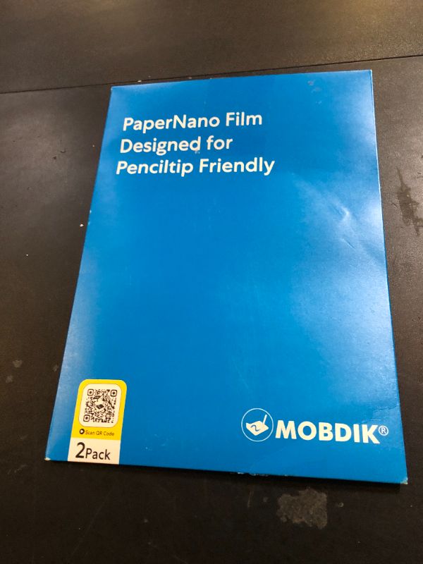 Photo 1 of MOBDIK Paperfeel Screen Protector Compatible with iPad Mini 7 2024 (A17 Pro) & iPad Mini 6 2021 (8.3 Inch), Anti Glare, Matte Film for Drawing/Writing, Compatible with Apple Pencil