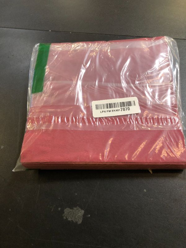 Photo 1 of Burgundy Dinner Napkins, 25 Ct
