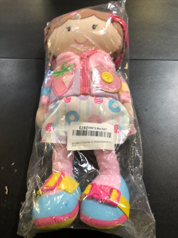 Photo 1 of June Garden 15.5" Dressy Friends Daisy - Educational Stuffed Plush Doll for Kids and Toddlers 2 Years and Up - Montessori Buckle Soft Toy