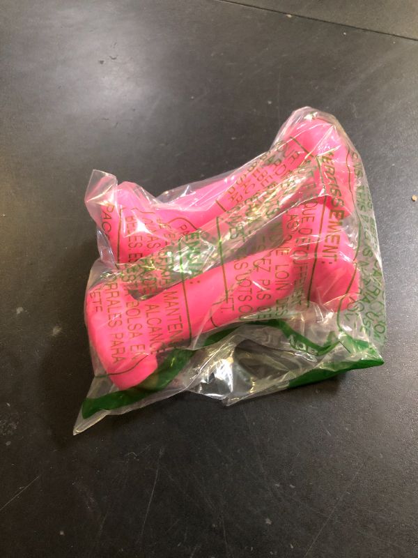 Photo 1 of LIONSCOOL Neoprene Coated Dumbbell Weights (Rose Pink 1lb Pair)