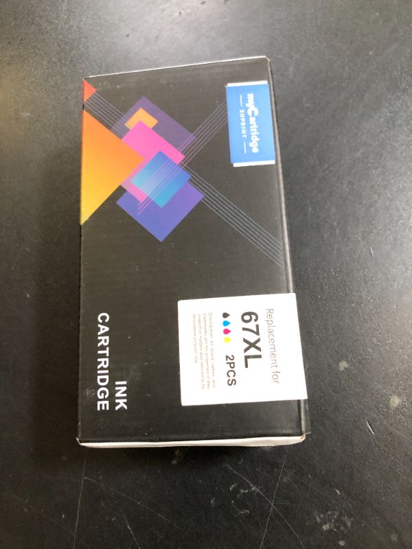 Photo 1 of 67XL HP Printer Ink for HP Ink 67 Replacement for HP 67 Ink Cartridges Black/Color Combo Pack HP67 DeskJet 2755e 2855e 2700 4255e 4155e 2800e 2700e 2700e Envy 6055e 6000 6455e Printer Ink HP 67