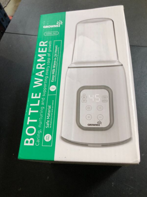 Photo 1 of Bottle Warmer, GROWNSY 8-in-1 Fast Baby Milk Warmer with Timer for Breastmilk or Formula, Accurate Temperature Control, with Defrost, Sterili-zing, Keep, Heat Baby Food Jars Function