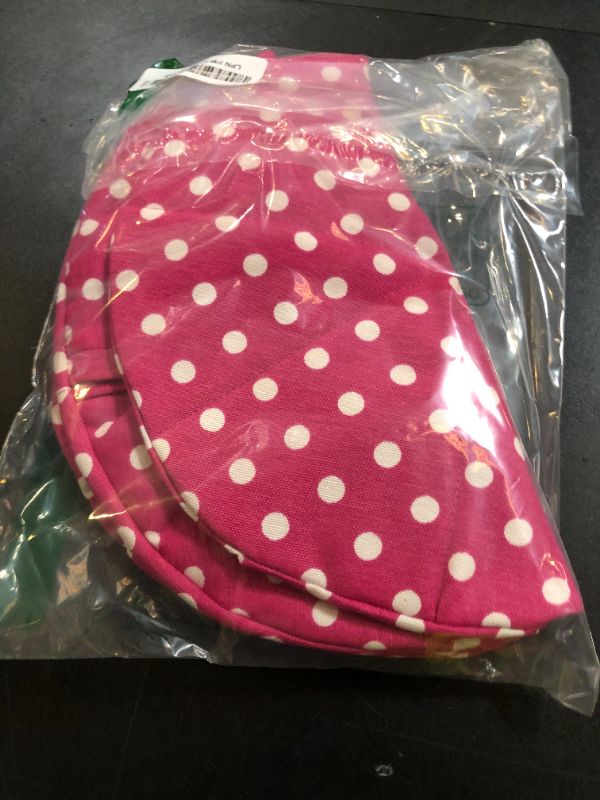 Photo 1 of DLK - 2 X Thick Fabric Steam Catcher - Cotton Steaming Cloth Cooking - (8-11)" / (20-28) cm Rice Lid Cover, Rice Brewing Cover - Steam Trap Set of 2 - Magenta