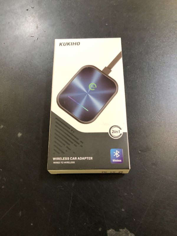 Photo 1 of Wireless CarPlay Adapter for iPhone, 2 in 1 Wireless CarPlay and Android Auto Adapter Converts Factory Wired to Wireless, Plug and Play Car Play Adapter with Stable Control and No Delay