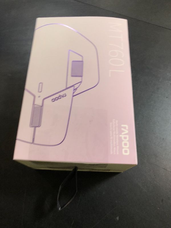 Photo 1 of Rapoo MT760 Multi-Device Wireless Mouse, Bluetooth 5.0 and 2.4G Multi-Mode Connection, Up to 4 Devices, 11 Programmable Buttons, 4K DPI, 90 Days Battery Life, PC, Light Grey